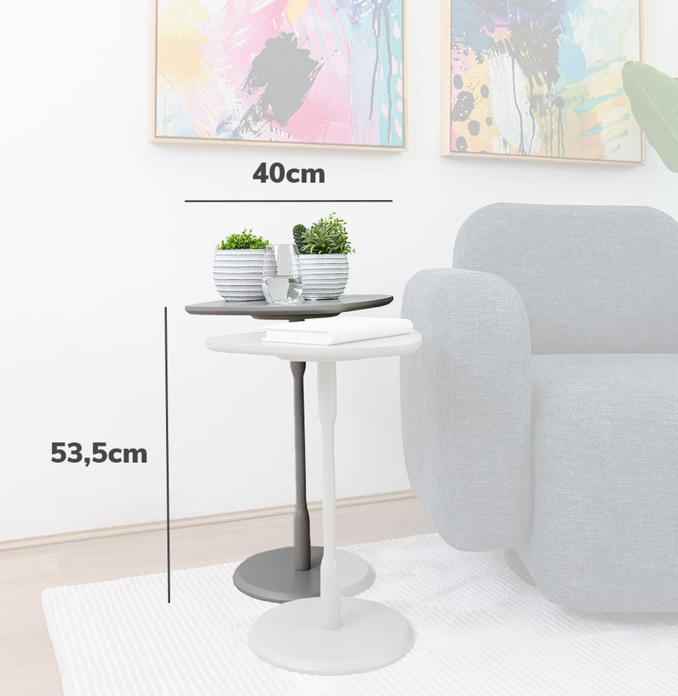 Mesa Lateral Vértice - Fendi