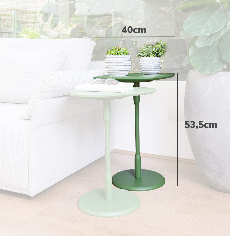 Mesa Lateral Vértice - Verde