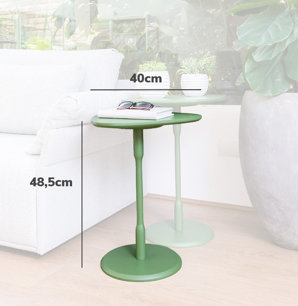 Mesa Lateral Vértice - Verde
