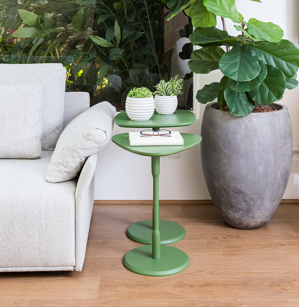 Mesa Lateral Vértice - Verde
