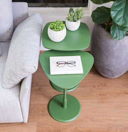 Conjunto de Mesa Lateral Vértice - Verde 