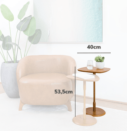 Conjunto de Mesa Lateral Vértice - Cinamomo