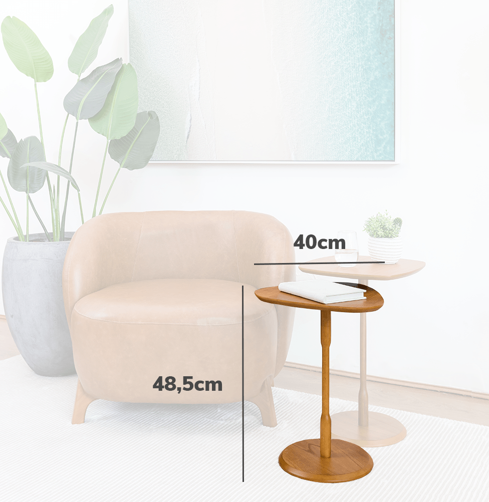 Conjunto de Mesa Lateral Vértice - Cinamomo