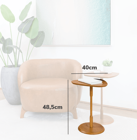 Conjunto de Mesa Lateral Vértice - Cinamomo