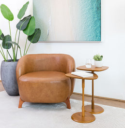 Conjunto de Mesa Lateral Vértice - Cinamomo