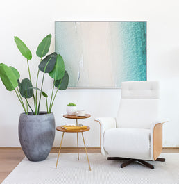 Mesa Lateral Gemini com Base Champagne - Cinamomo