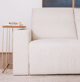 Mesa de Apoio Lira com Base Champagne - Cinamomo