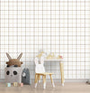 Papel de Parede Infantil Xadrez 3 Cores - Bege