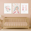 Quadro Infantil Nossa Senhora com Flores Rosa