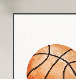 Conjunto com 3 Quadros Bolas Futebol, Tênis e Basquete Moldura Filete Preta