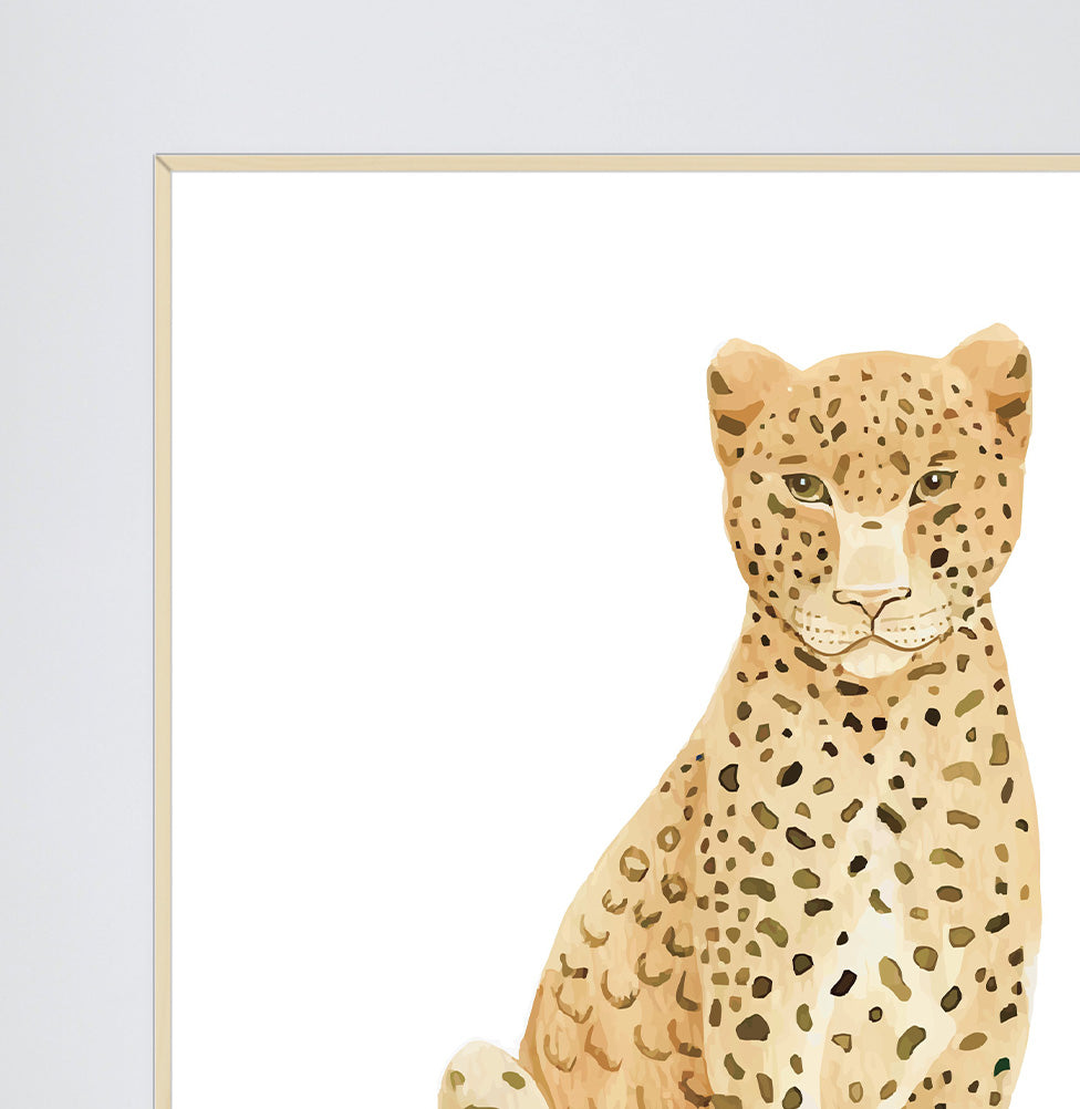 Conjunto com 4 Quadros Preguiça, Tucano, Mico e Onça Moldura Filete Pinus