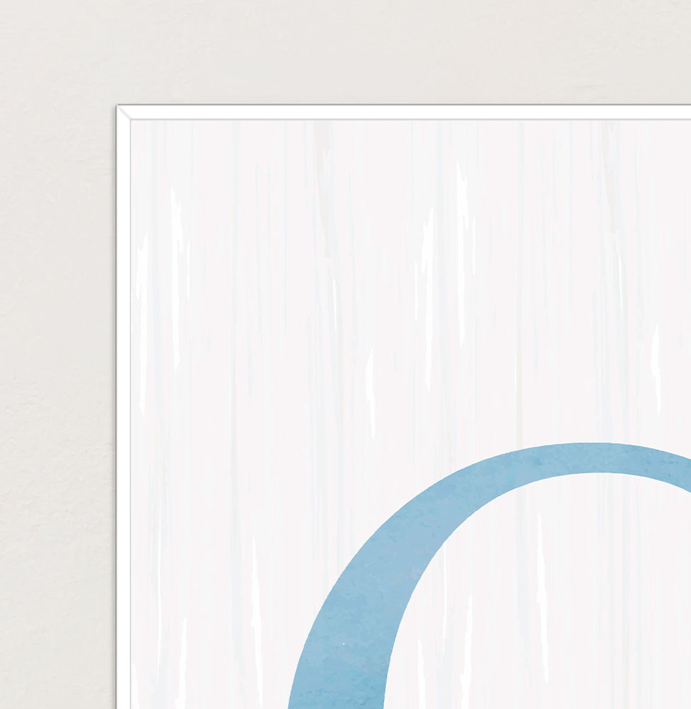 Conjunto com 2 Quadros Cavalo de Pau e Inicial Moldura Filete Branca - Personalizada