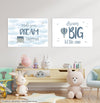 Conjunto com 2 Quadros Aviador Dream Moldura Filete Branca