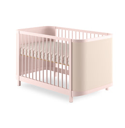 Berço Raika 3 em 1 Com Palha - Rosa Claro