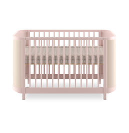 Berço Raika 3 em 1 Com Palha - Rosa Claro