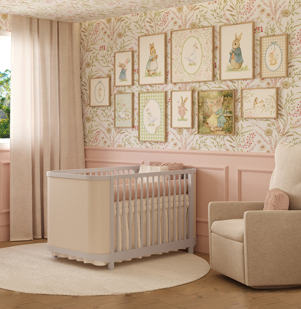 Berço Raika 3 em 1 Com Palha - Greige