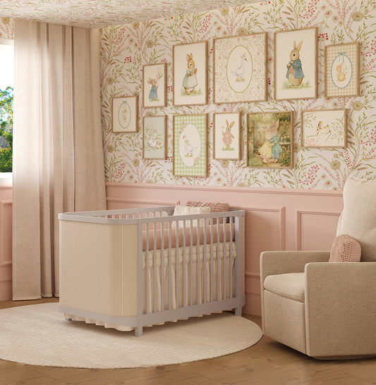 Berço Raika 3 em 1 Com Palha - Greige