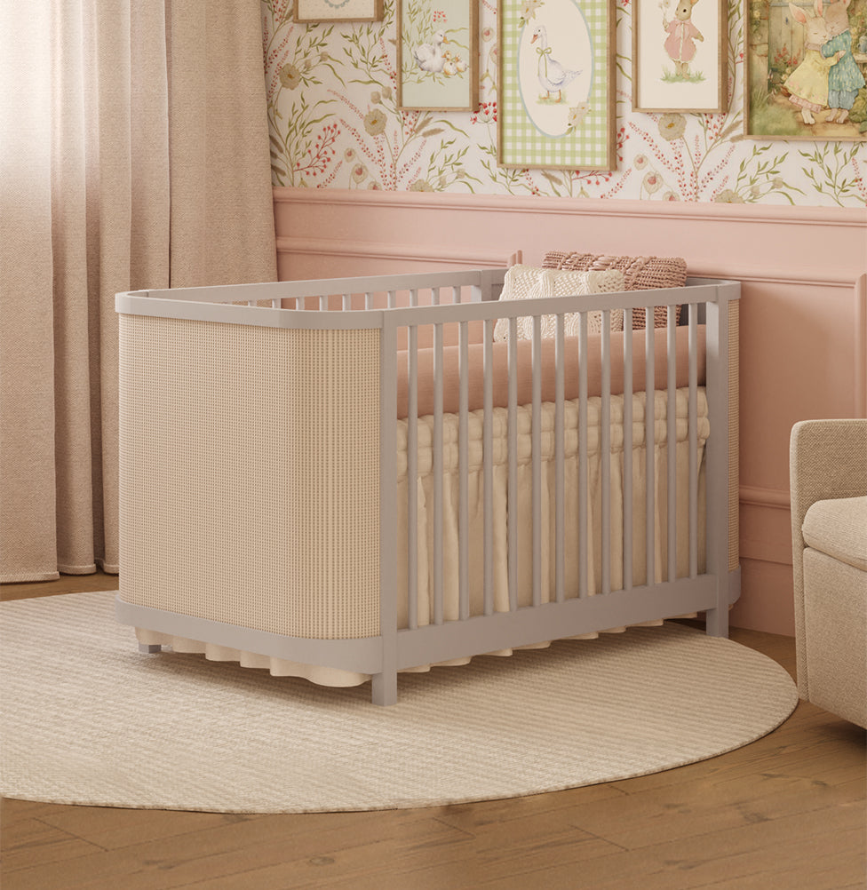 Berço Raika 3 em 1 Com Palha - Greige