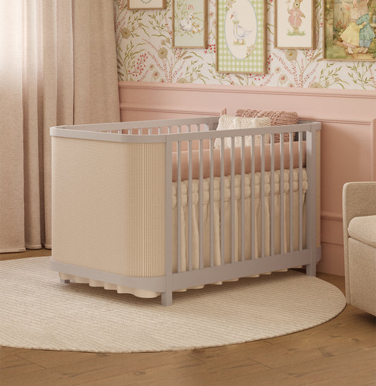 Berço Raika 3 em 1 Com Palha - Greige