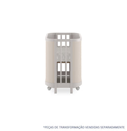 Berço Raika 3 em 1 Com Palha - Greige