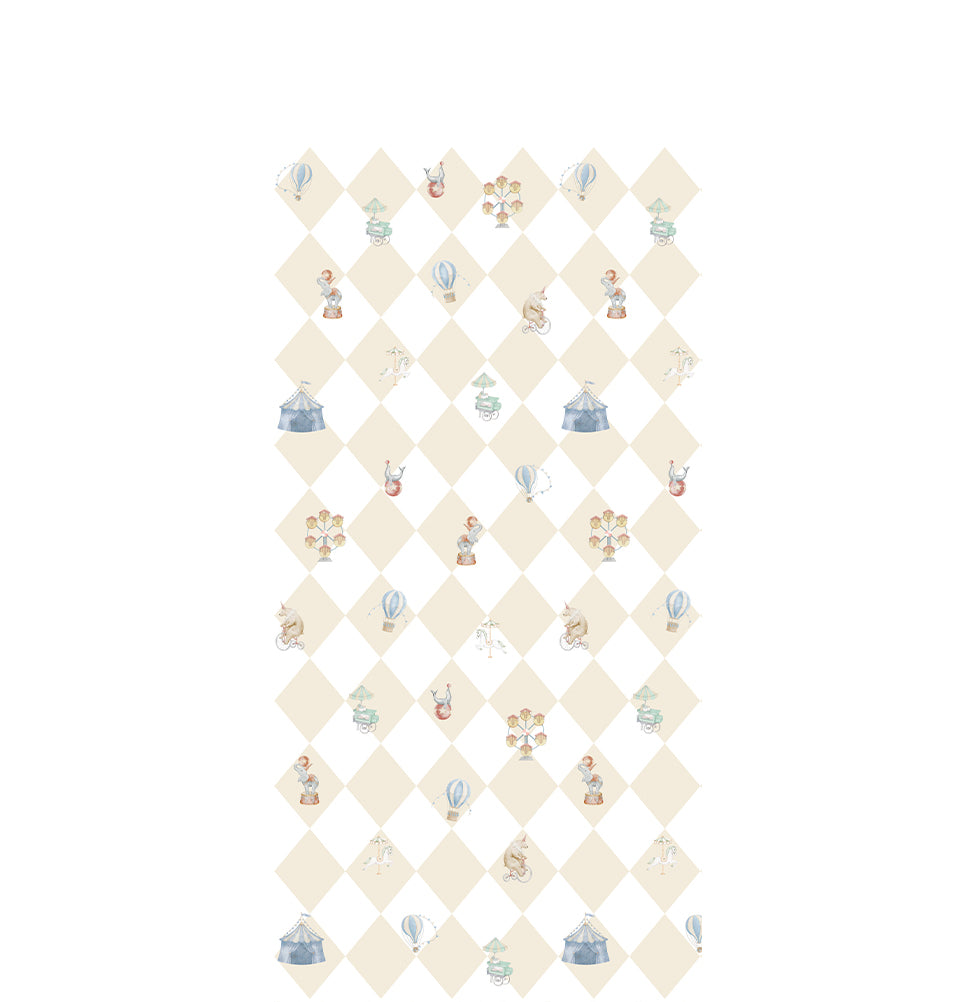 Papel de Parede Infantil Circo com Losango - Color