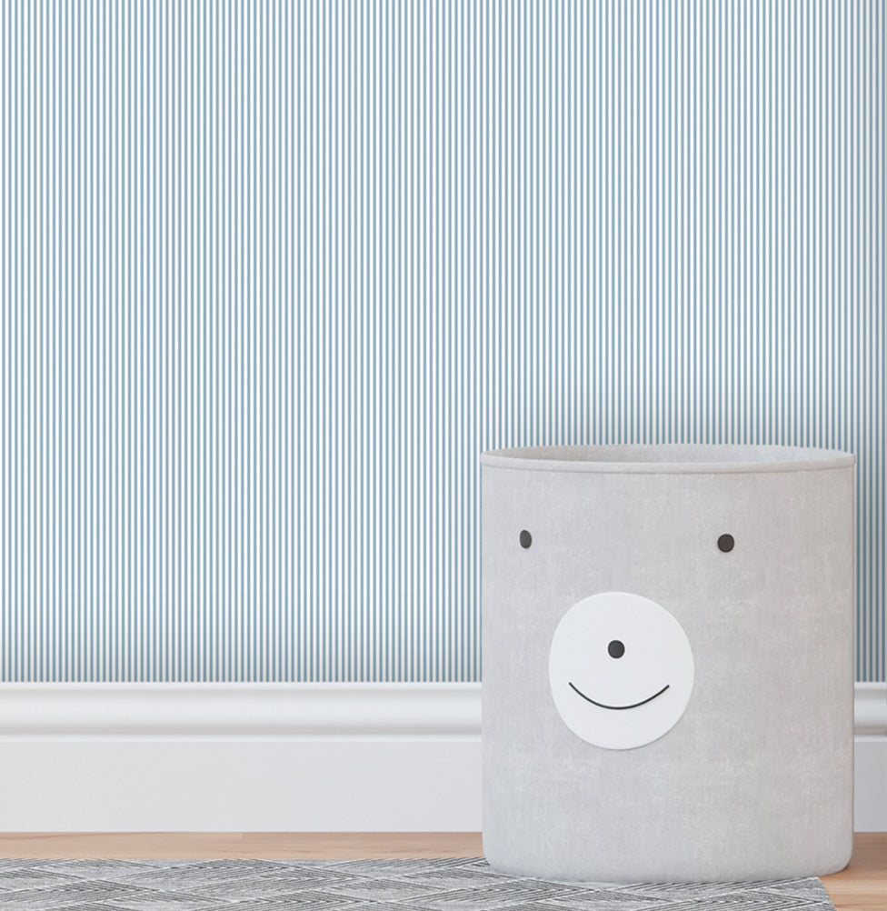 Papel de Parede Infantil Listra Mini - Azul