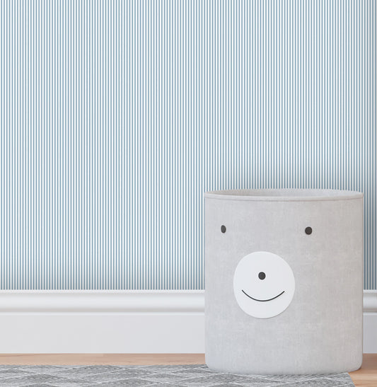Papel de Parede Infantil Listra Mini - Azul