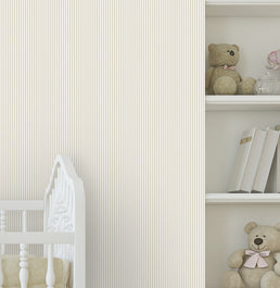 Papel de Parede Infantil Listra Mini - Bege