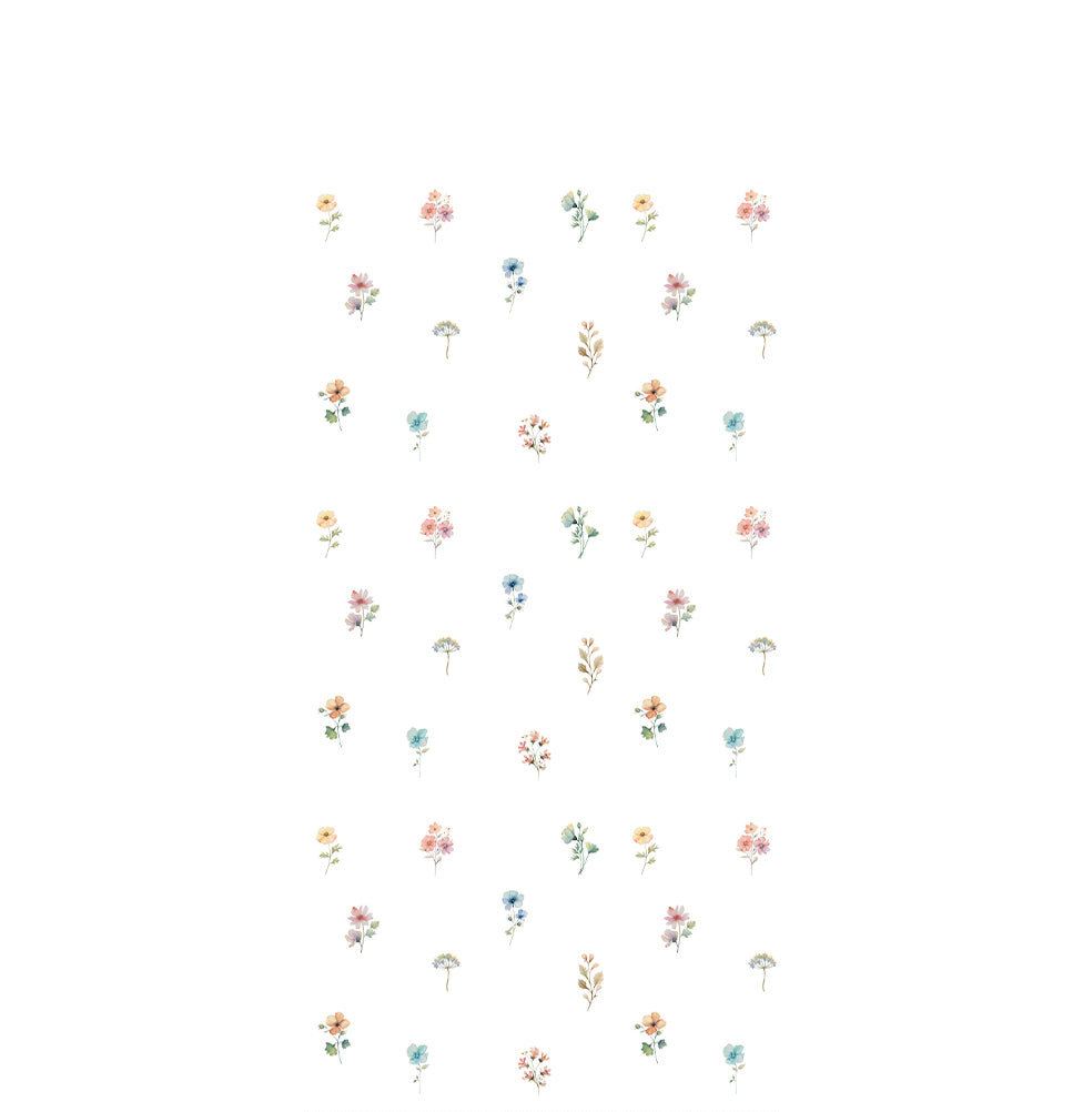 Papel de Parede Infantil com Flores Paris - Color