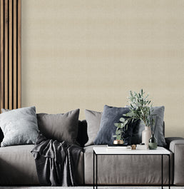 Papel de Parede Efeito Linho Bege Médio