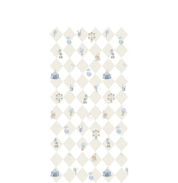 Papel de Parede Infantil Circo com Losango - Bege