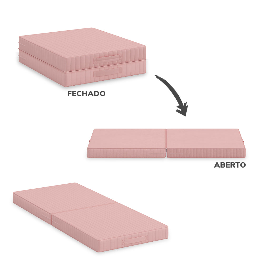 Futon Infantil - Rosa