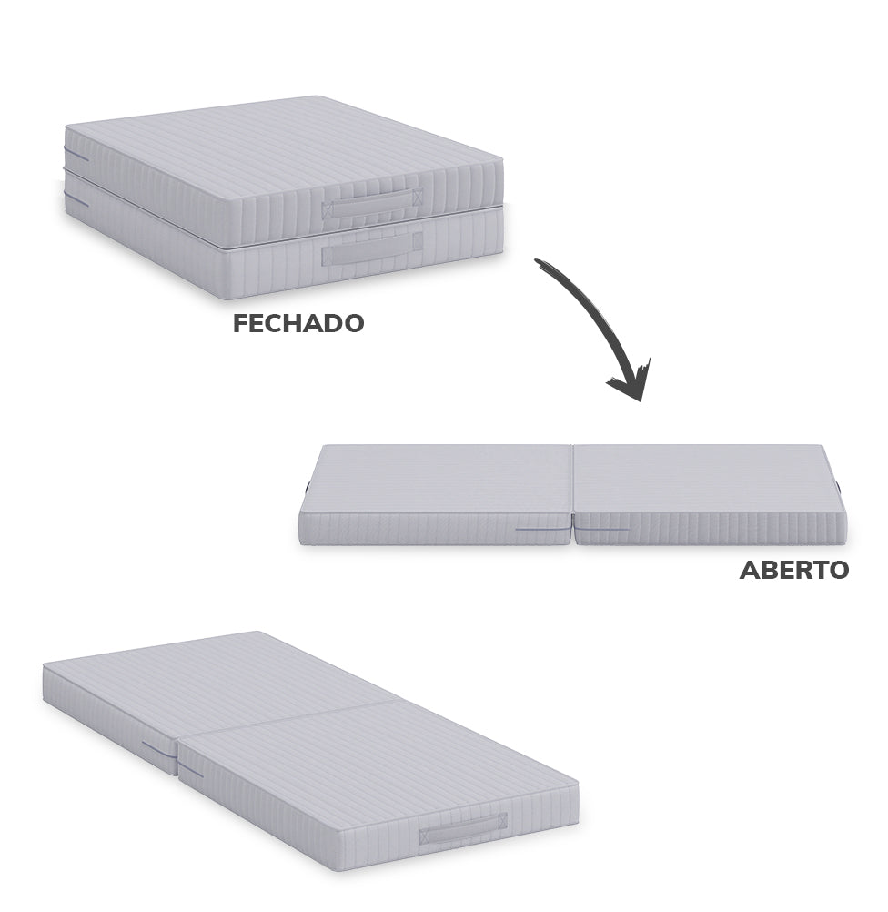 Futon Infantil - Cinza