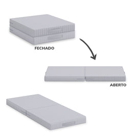 Futon Infantil - Cinza