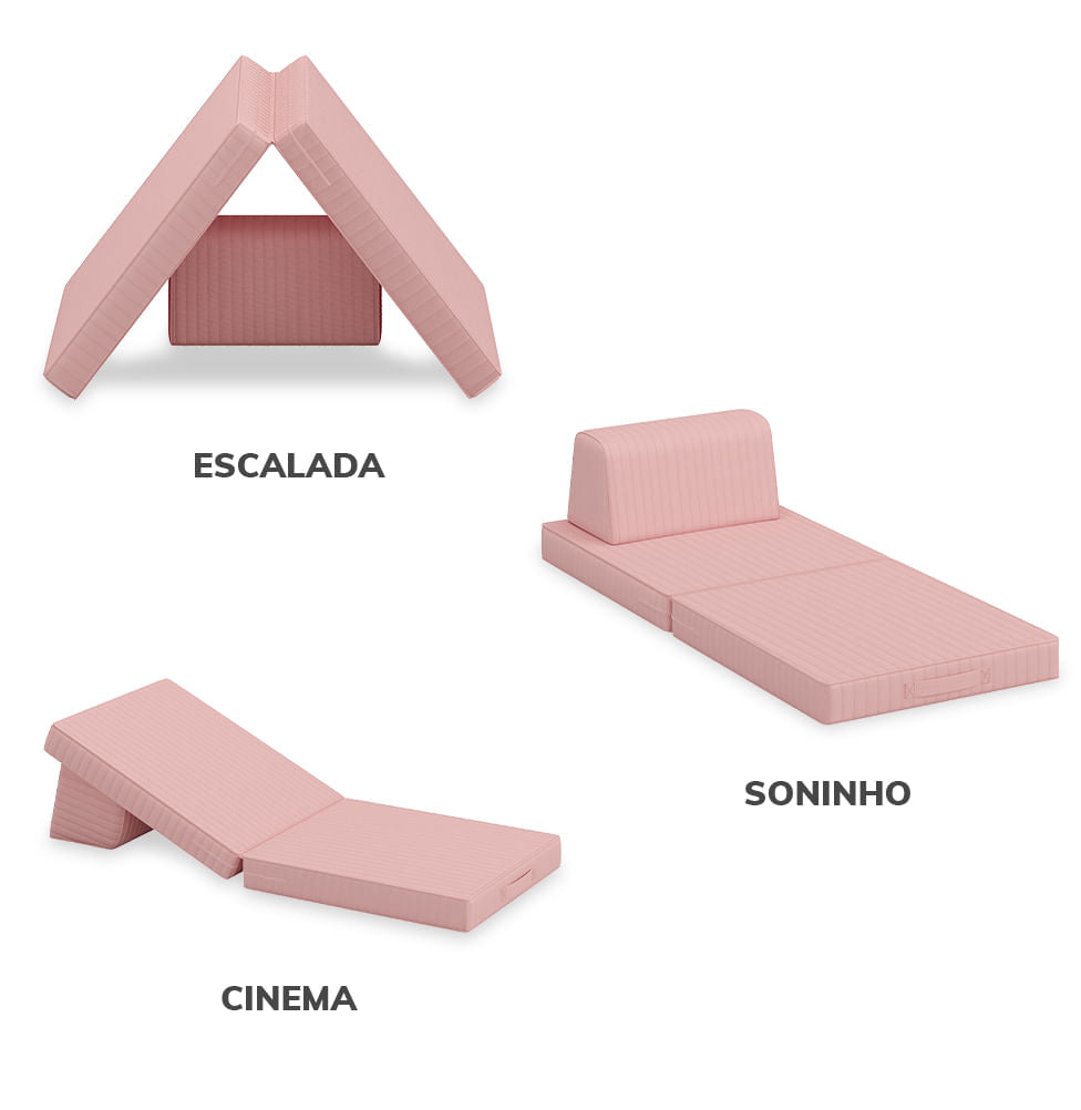 Poltrona Infantil Play - Rosa