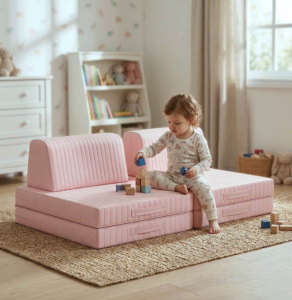 Sofá Infantil Play - Rosa
