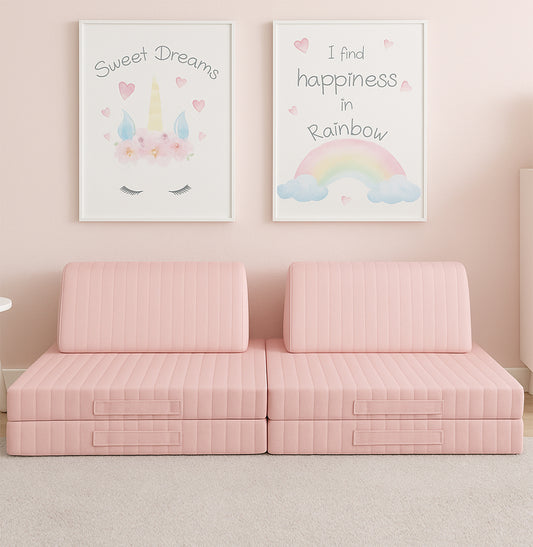 Sofá Infantil Play - Rosa