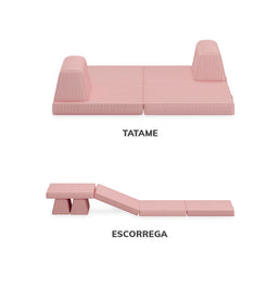 Sofá Infantil Play - Rosa