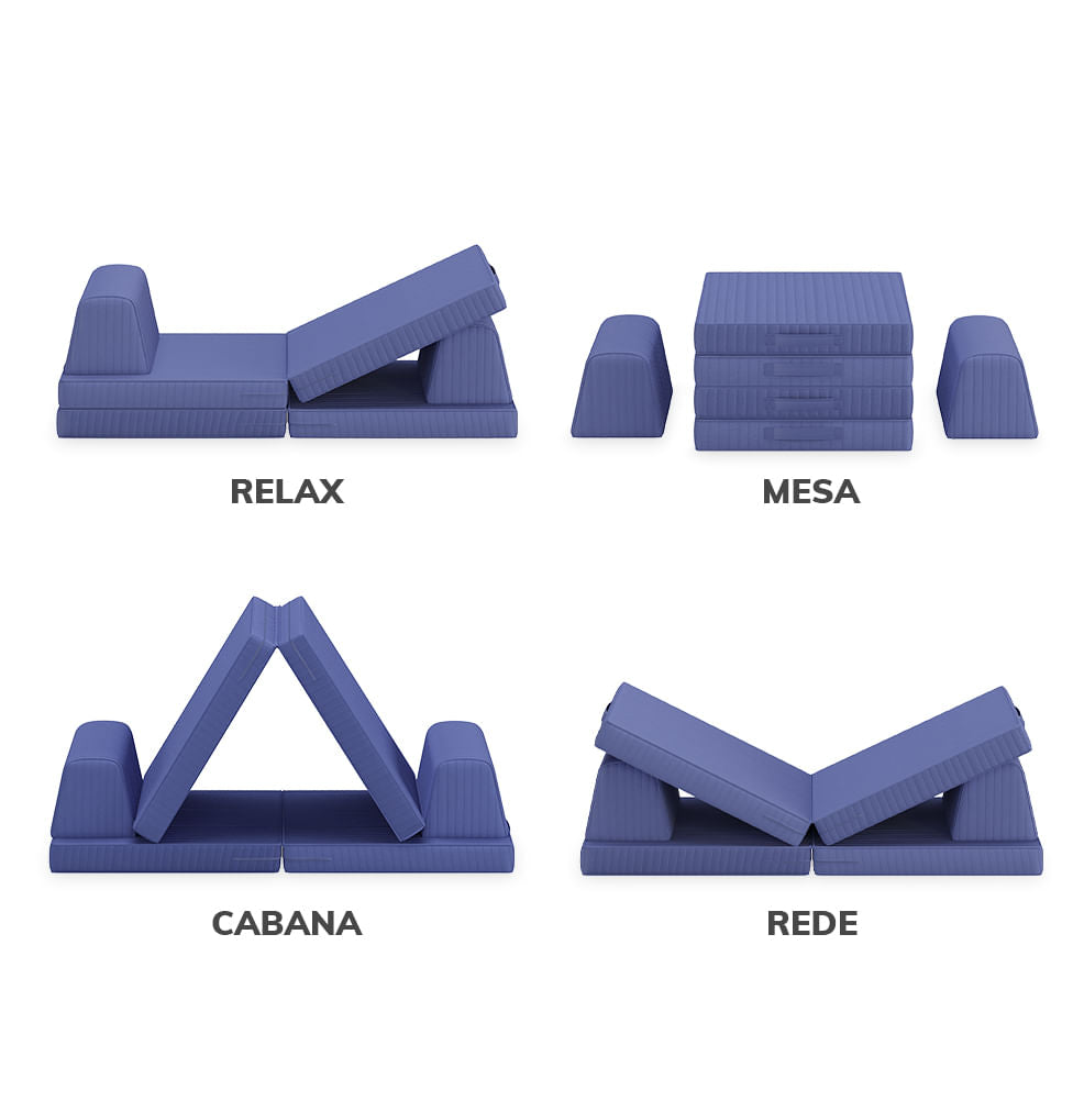 Sofá Infantil Play - Azul 