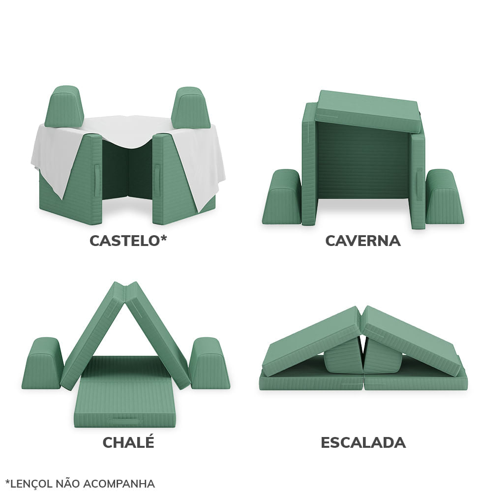 Sofá Infantil Play - Verde