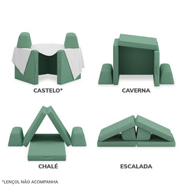 Sofá Infantil Play - Verde