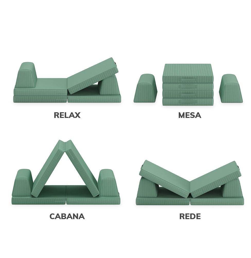 Sofá Infantil Play - Verde