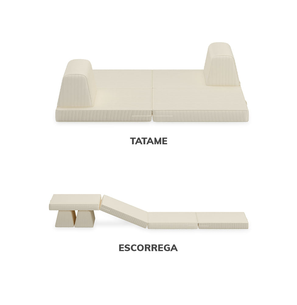 Sofá Infantil Play - Bege 