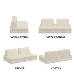 Sofá Infantil Play - Bege 