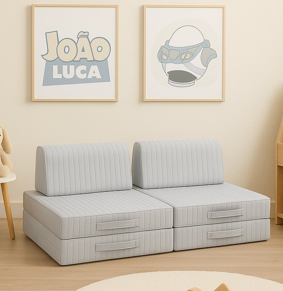 Sofá Infantil Play - Cinza