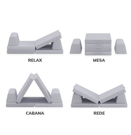 Sofá Infantil Play - Cinza 