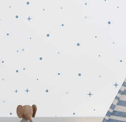 Papel de Parede Estrelas - Azul