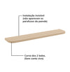 Prateleira Curva Nature – Carvalho