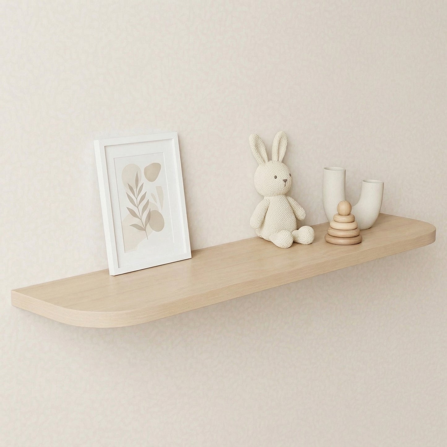 Prateleira Curva Nature – Carvalho