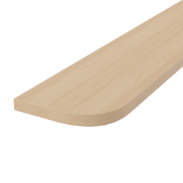 Prateleira Curva Nature – Carvalho
